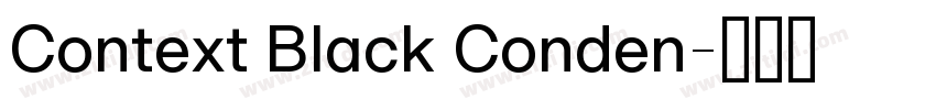 Context Black Conden字体转换